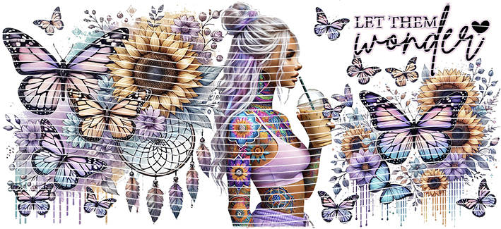 16oz Sunflower Girl-SU-439